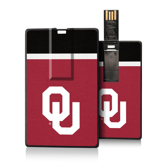 Oklahoma Sooners Stripe Credit Card USB Drive 16GB