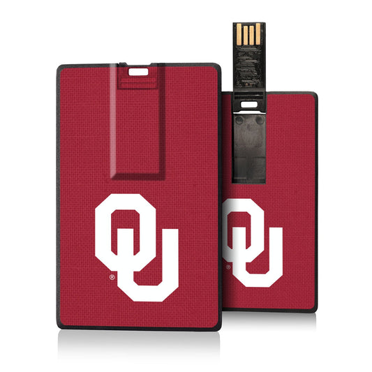 Oklahoma Sooners Solid Credit Card USB Drive 16GB