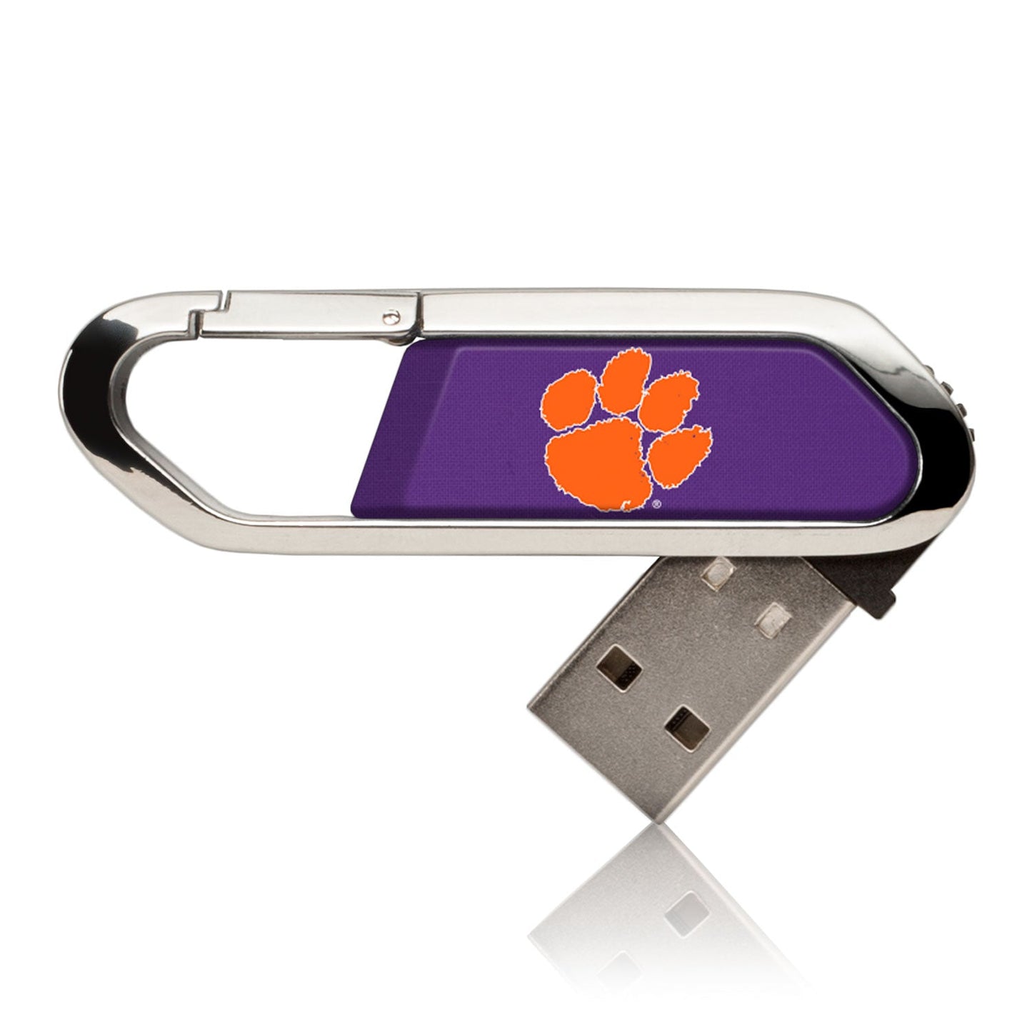 Clemson Tigers Solid USB 16GB Clip Style Flash Drive