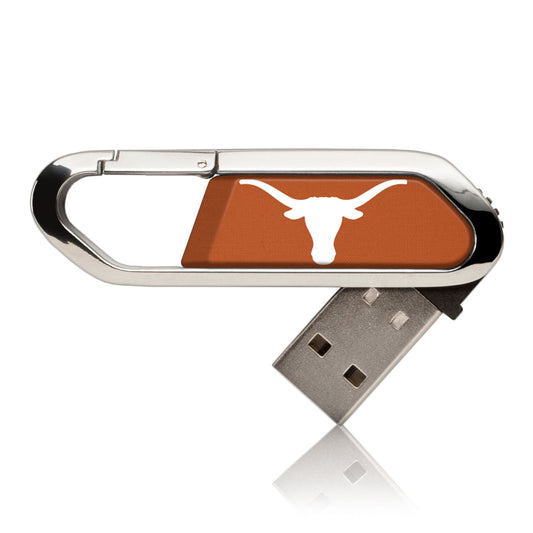 Texas Longhorns Solid USB 16GB Clip Style Flash Drive