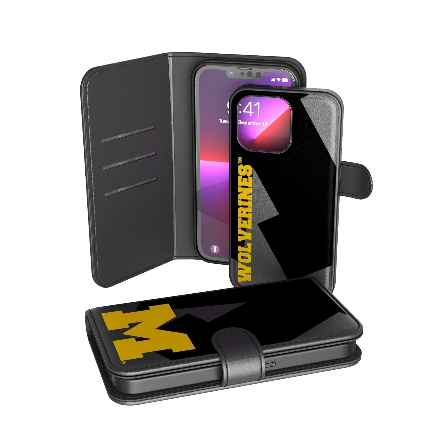 Michigan Wolverines Tilt Wallet Case