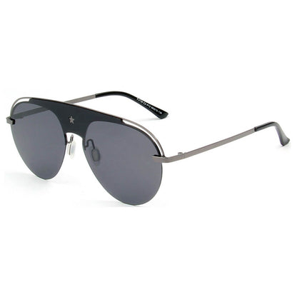 OVIEDO | Classic Polarized Aviator Fashion Ornate Brow Bar Sunglasses-1