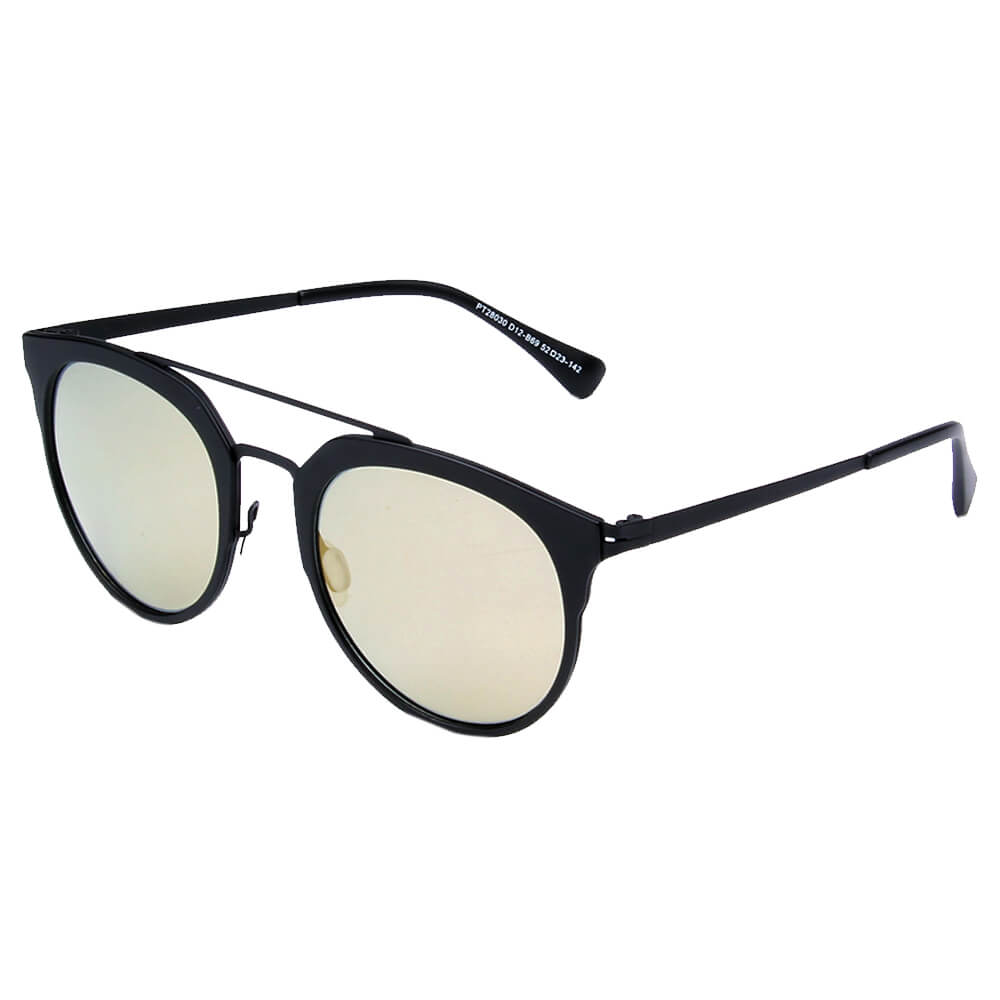 Kona - Round Retro Mirrored Fashion Sunglasses-0