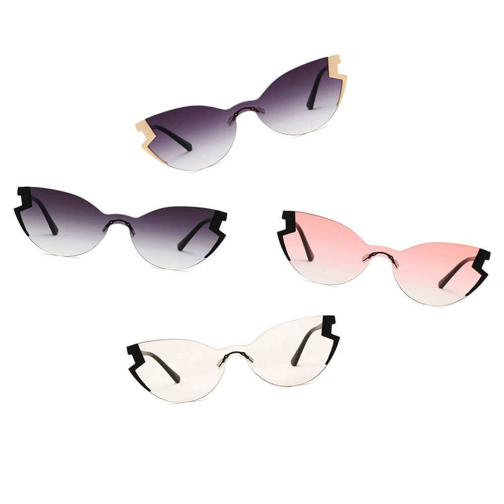 DECATUR | Women Fashion Oversize Cat Eye Sunglasses-8