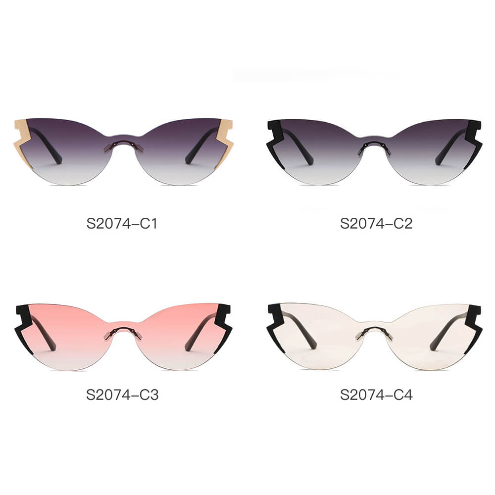 DECATUR | Women Fashion Oversize Cat Eye Sunglasses-9