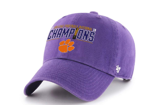 Clemson Tigers CFP National Champions 2018 ’47 Clean Up Cap