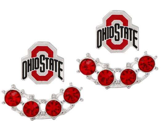 Ohio State Buckeyes 3D Earrings