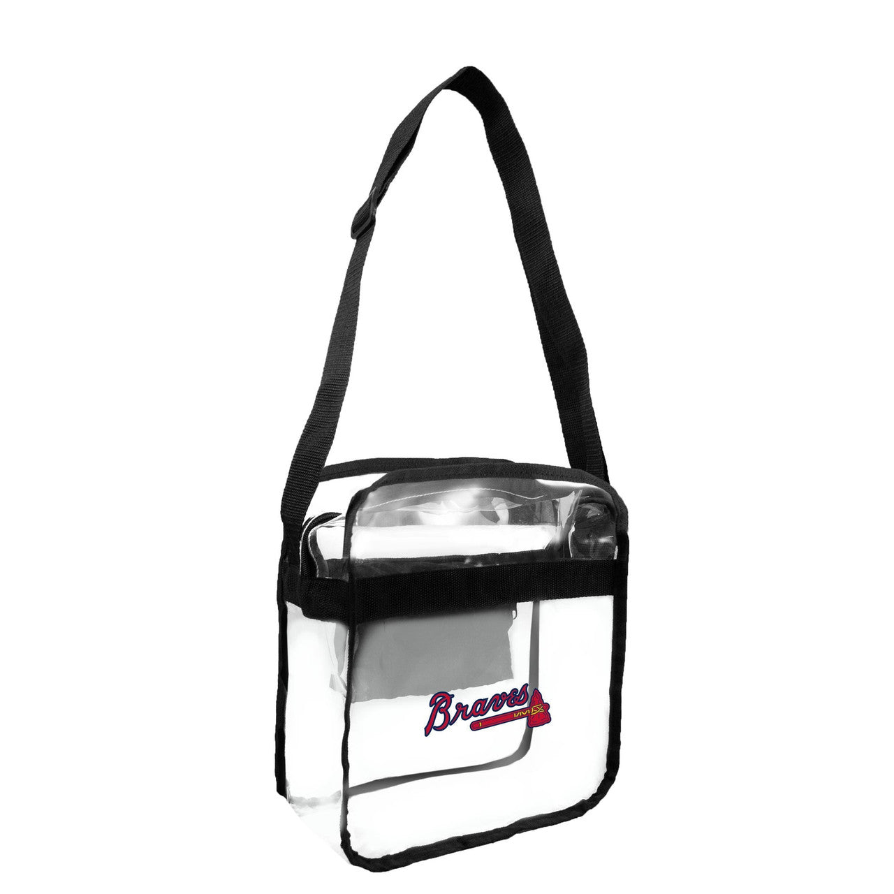 Atlanta Braves Clear Carryall Crossbody Tote