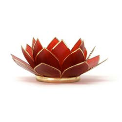 Gemstone Lotus Tea Light Holder