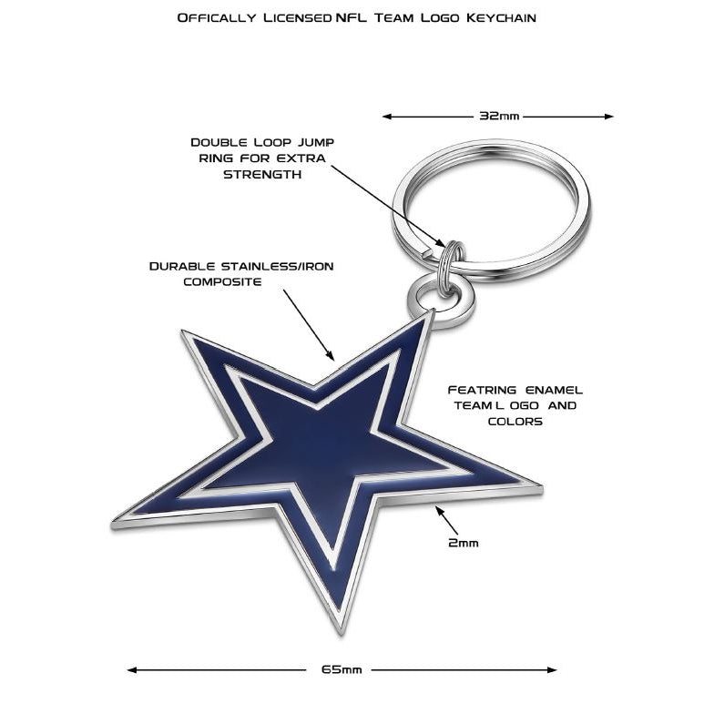 Dallas Cowboys Large Primary Team Logo Key Chain