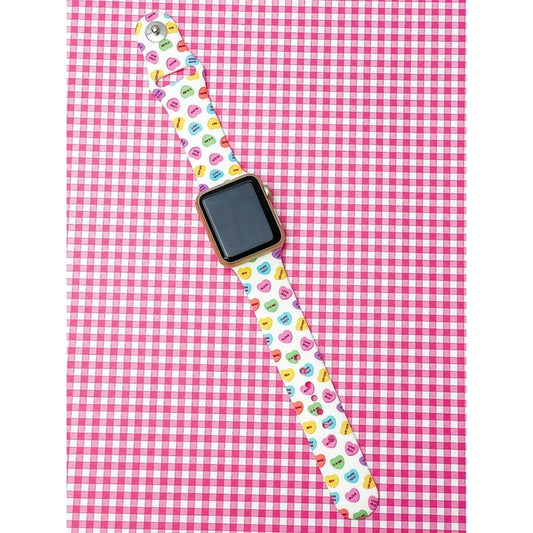Candy Hearts Silicone Apple Watch Band