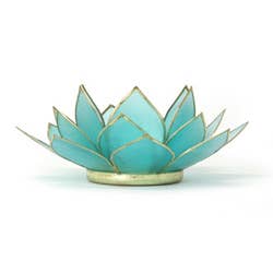 Gemstone Lotus Tea Light Holder