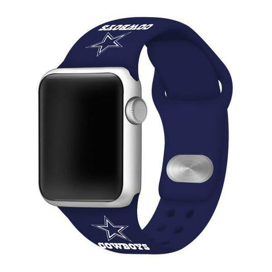 Dallas Cowboys Navy Silicone Apple Watch Band