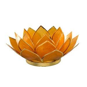 Gemstone Lotus Tea Light Holder