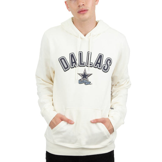 Dallas Cowboys Men's 2022 Sideline Chrome Pullover Hoodie - Cream