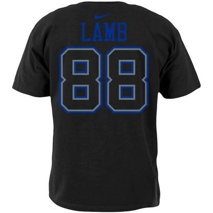 Dallas Cowboys CeeDee Lamb Nike Black Player Name & Number T-Shirt