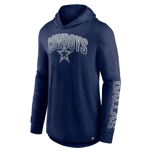 Dallas Cowboys Men's Fanatics Branded Navy Front Runner Pullover Hoodie